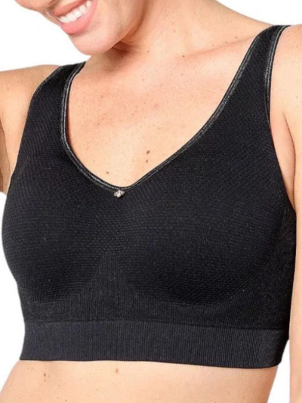Breezies Air Effects Seamless Underwire Contour Bra 42C Black
